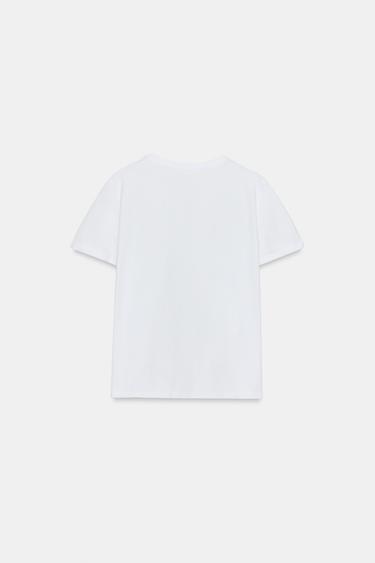 RUSTIC COTTON T-SHIRT - White by Zara - Image 5
