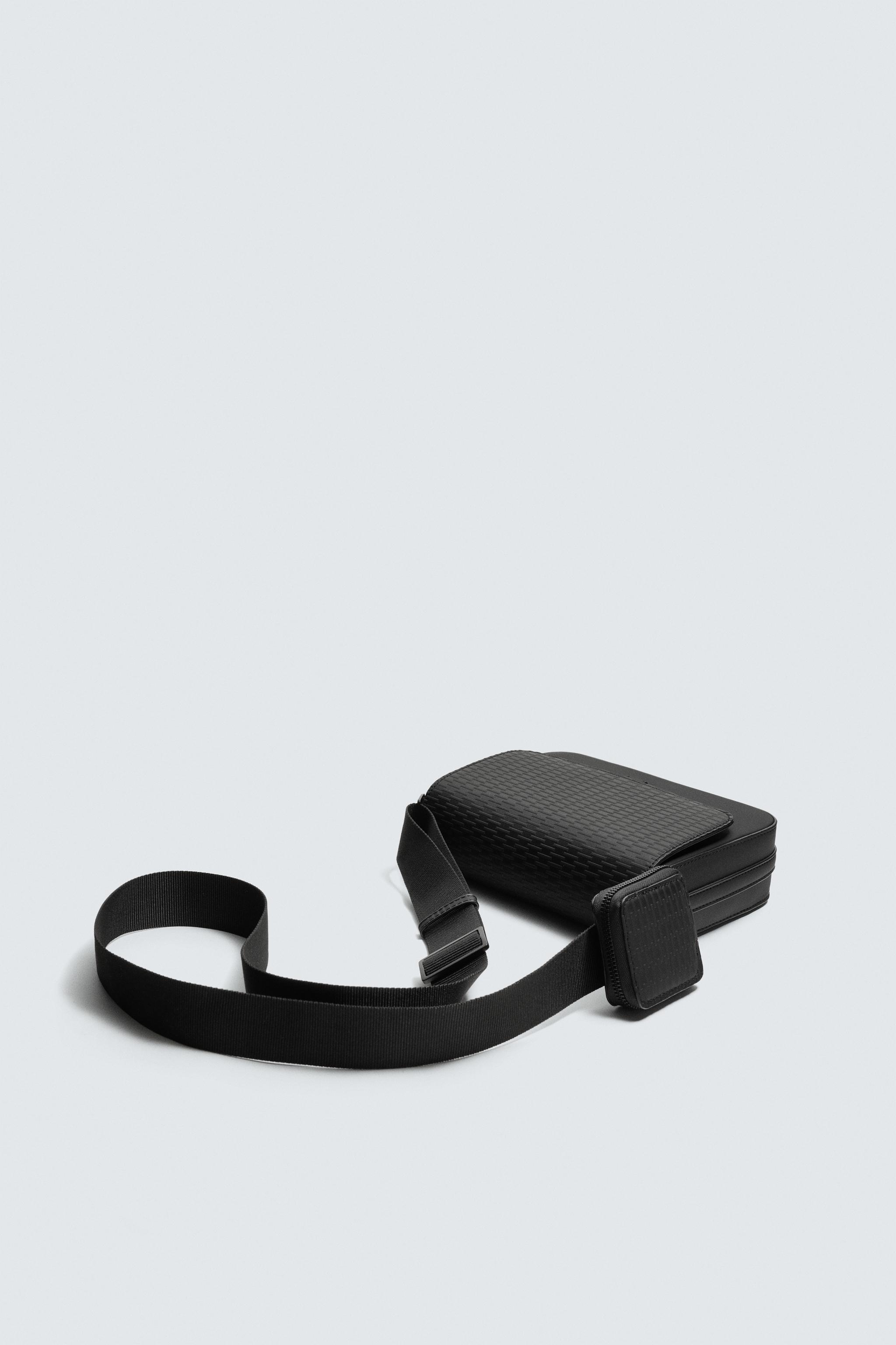 RUBBERIZED TEXTURE CROSSBODY BAG
