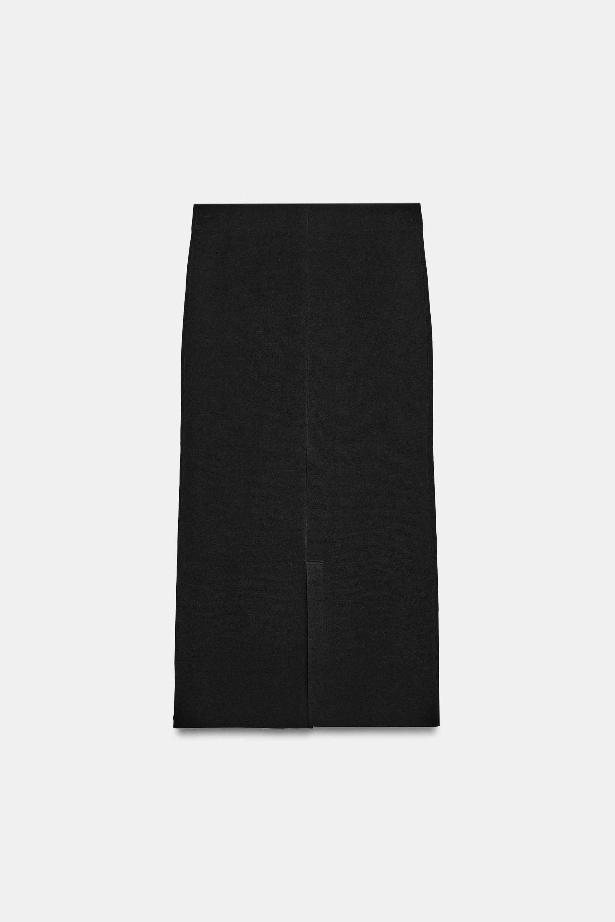 KNIT MIDI SKIRT