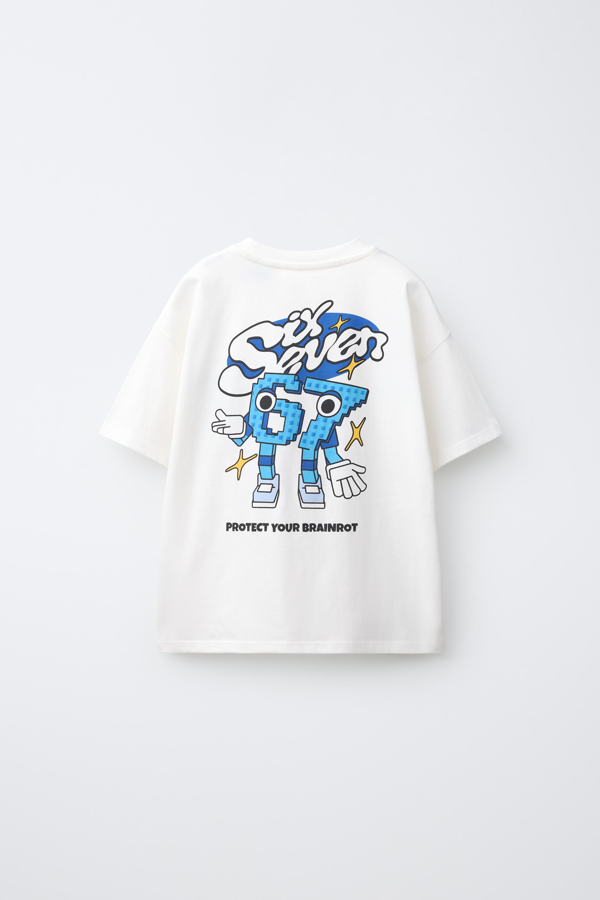 STEAL A BRAINROT © SPYDER GAMES PRINTED T-SHIRT — White
