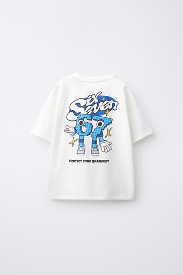 T-SHIRT IMPRIMÉ STEAL A BRAINROT © SPYDER GAMES - Blanc de Zara