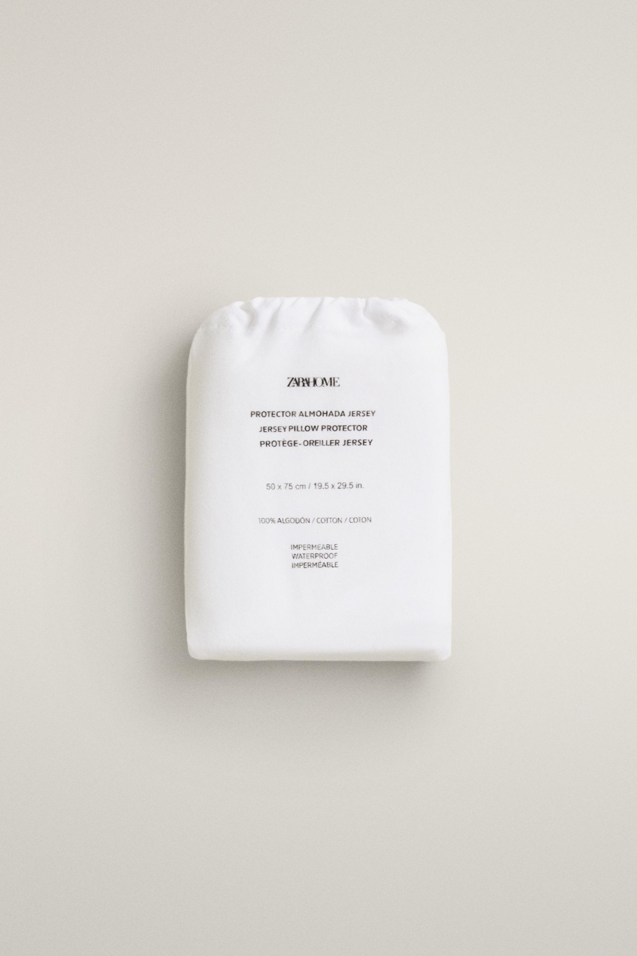 WATERPROOF COTTON JERSEY PILLOW PROTECTOR