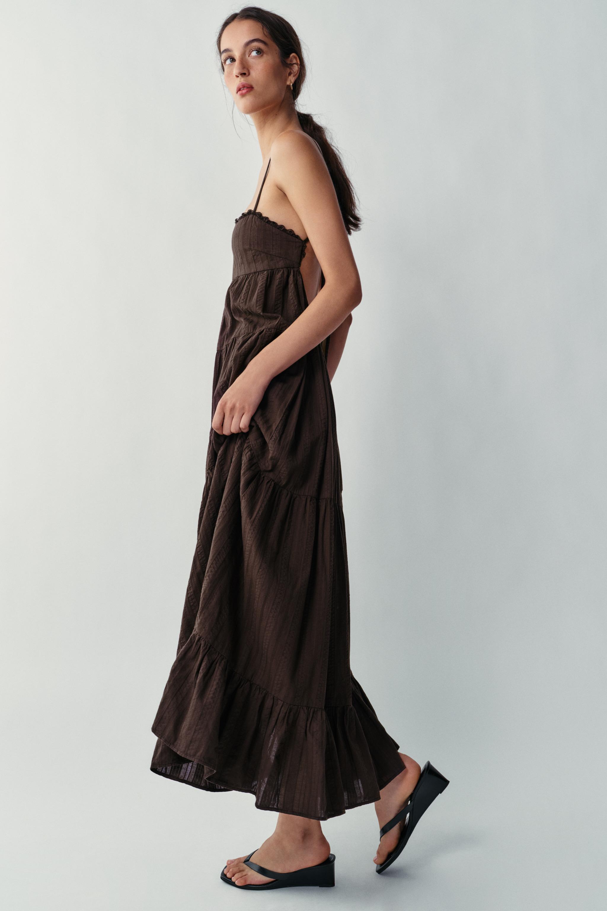 PANELLED LONG DRESS
