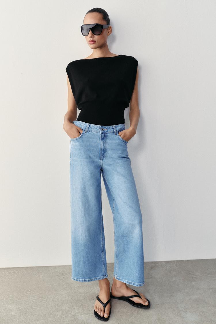Culottes cómodos de tiro alto Z1975 5