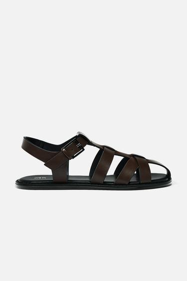 Zara SANDAALID - Brown