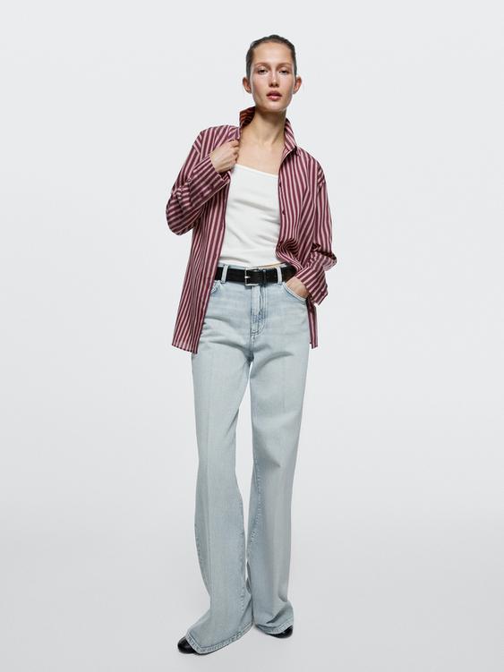 High-waist palazzo jeans