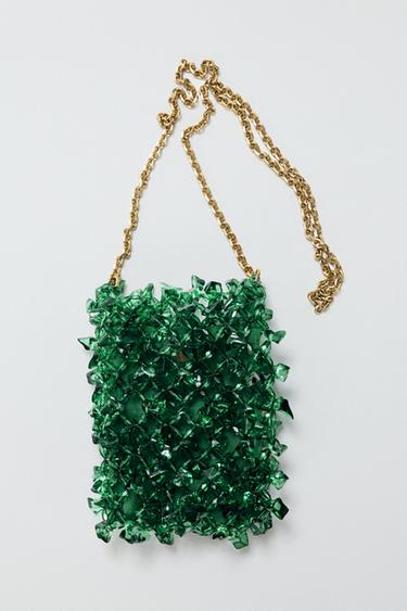 SACA ABALORIOS - Verde de Zara