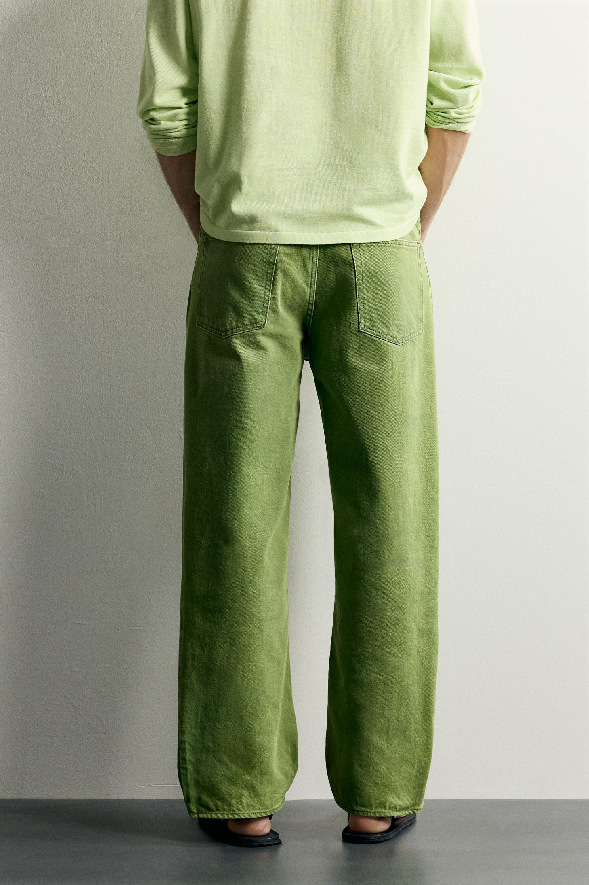 Мужские джинсы Zara WASHED STRAIGHT-FIT JEANS — фото 3