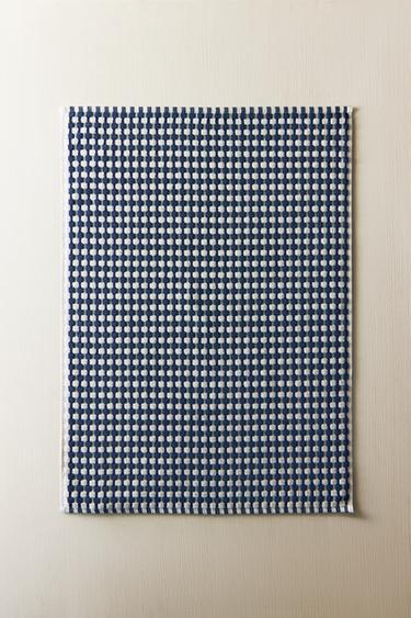TAPIS DE BAIN TEXTURÉ WAFFLE - Bleu marine de Zara