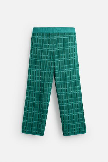 JACQUARD KNIT TROUSERS © OTIS KWAME KYE QUAICOE - Turquoise by Zara - Image 7