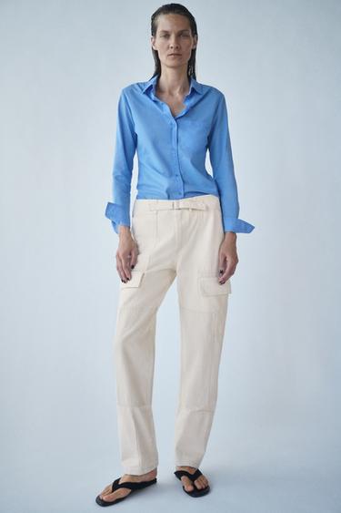 VL CRPPD SHRT 16 - Blue/White by Zara
