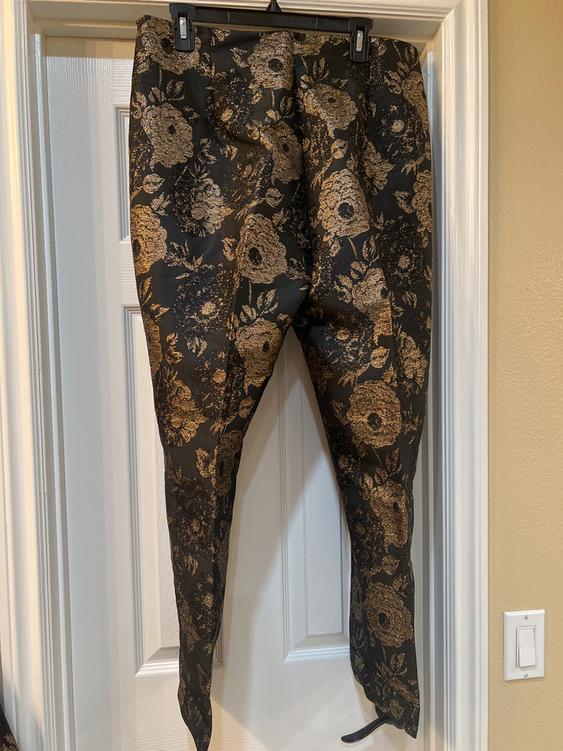 FAUX LEATHER HIGH-WAISTED PANTS