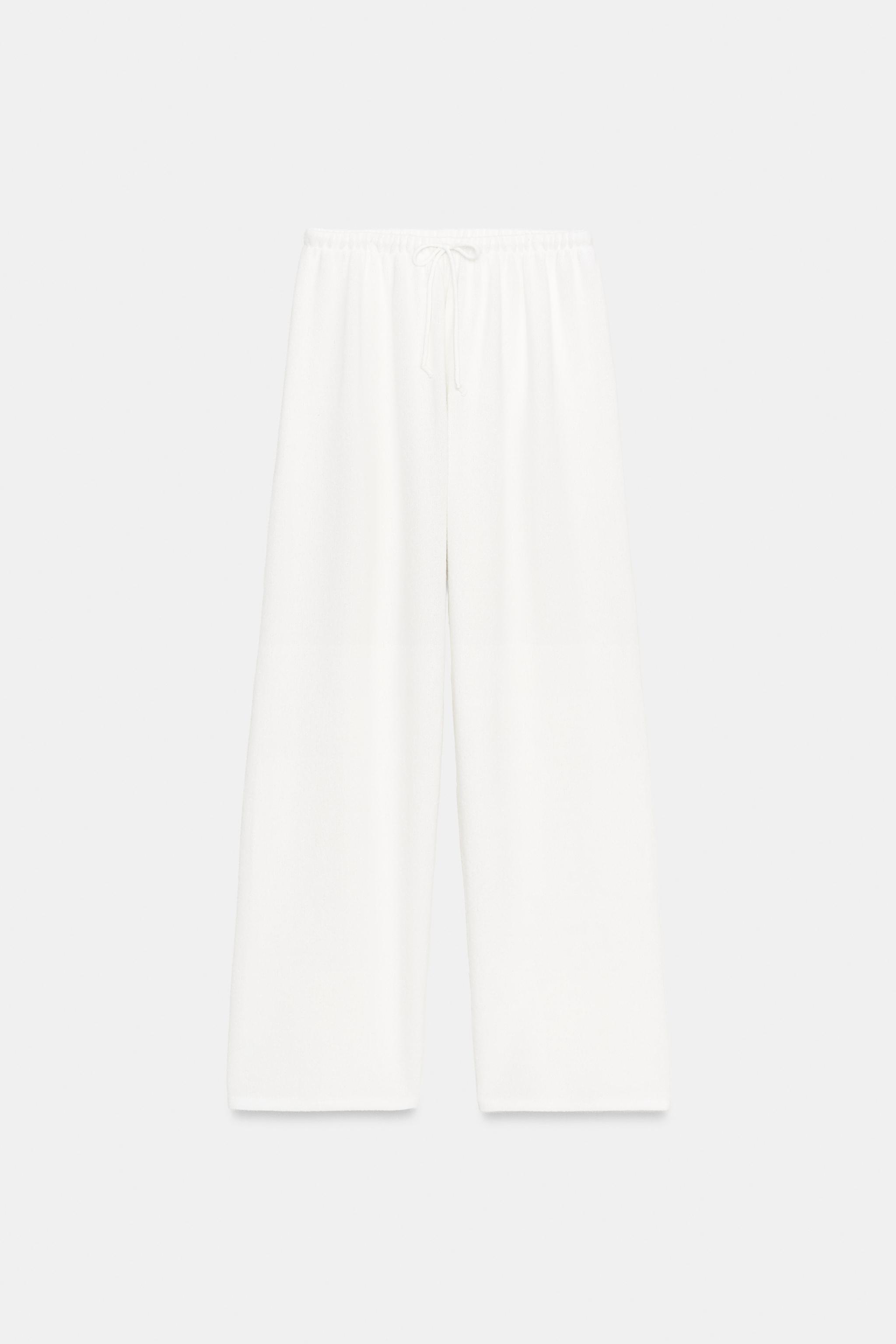 Zara Rustik Geniş Paça Pantolon görsel 6