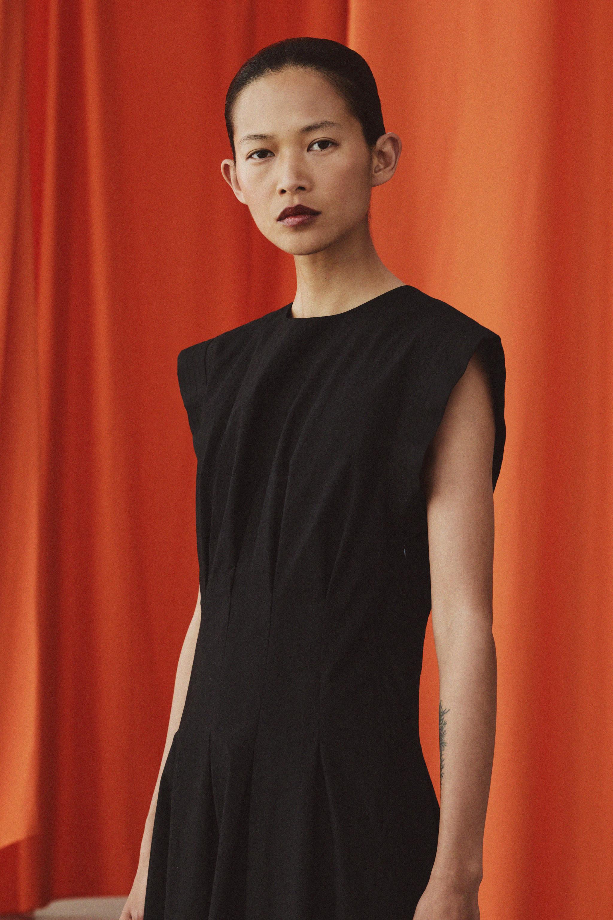 ROBE EN POPELINE PLISSÉE ZW COLLECTION