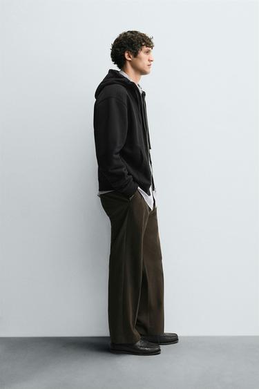 SWEAT ZIPPÉ À CAPUCHE - Noir de Zara - Image 3