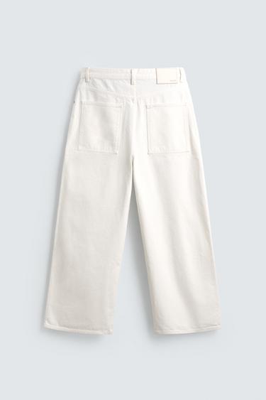 WIDE-LEG JEANS - White by Zara - Image 8