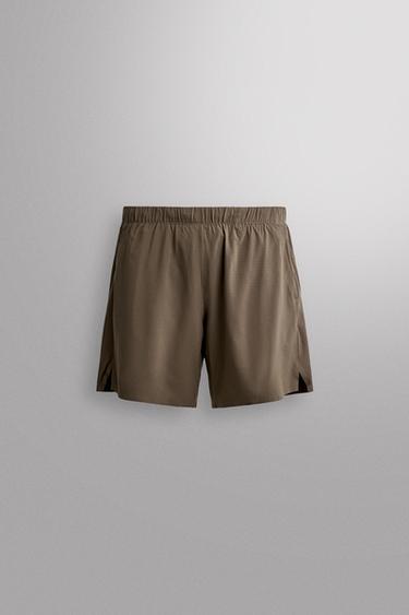 9" TRAINING SHORTS - Dark brown by Zara
