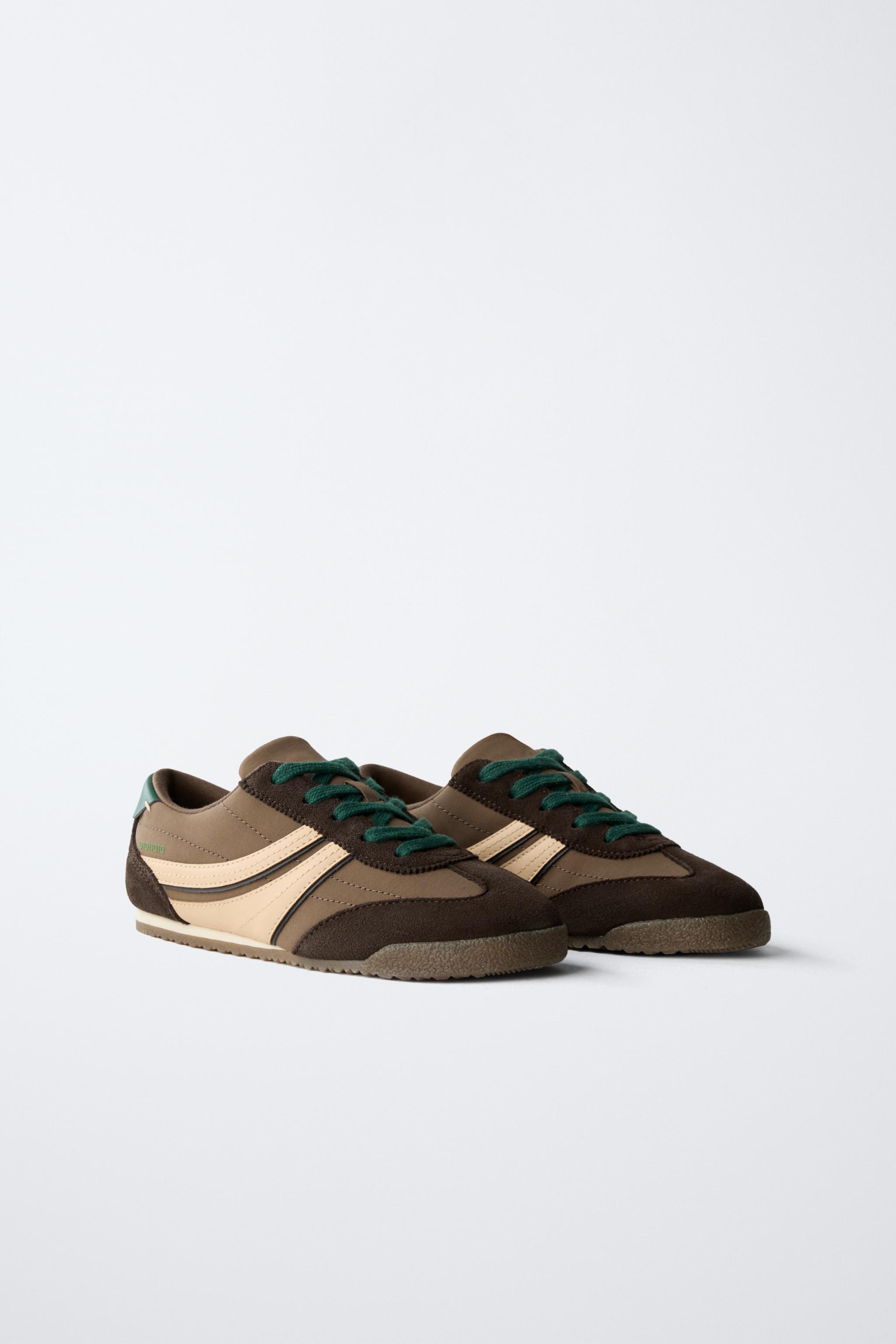 COLORBLOCK SNEAKERS - Brown | ZARA United States