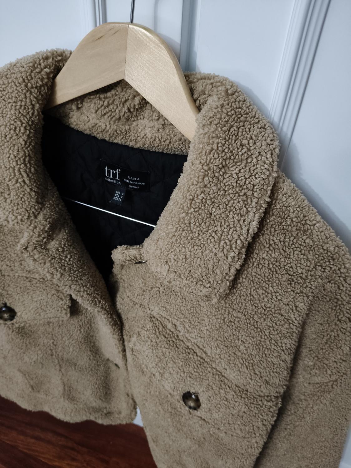 SHORT FAUX-SHEARLING-TEXTURED JACKET - Image 3