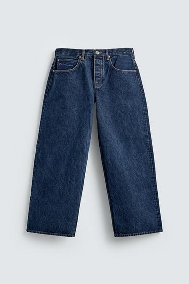 Zara CHAMPION® X ZARA BAGGY FIT JEANS - Blue