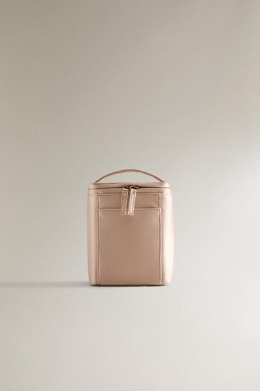 SATEEN WASH BAG CASE - Blush by Zara