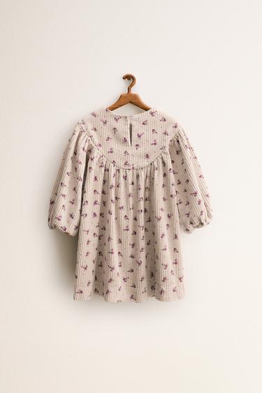ZARA TIMELESS - ROBE EN VELOURS CÔTELÉ À FLEURS - Pierre de Zara - Image 1