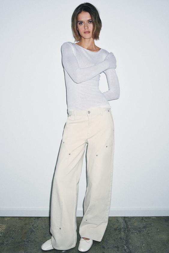 ZW COLLECTION MID-RISE BELT LOOP JEANS