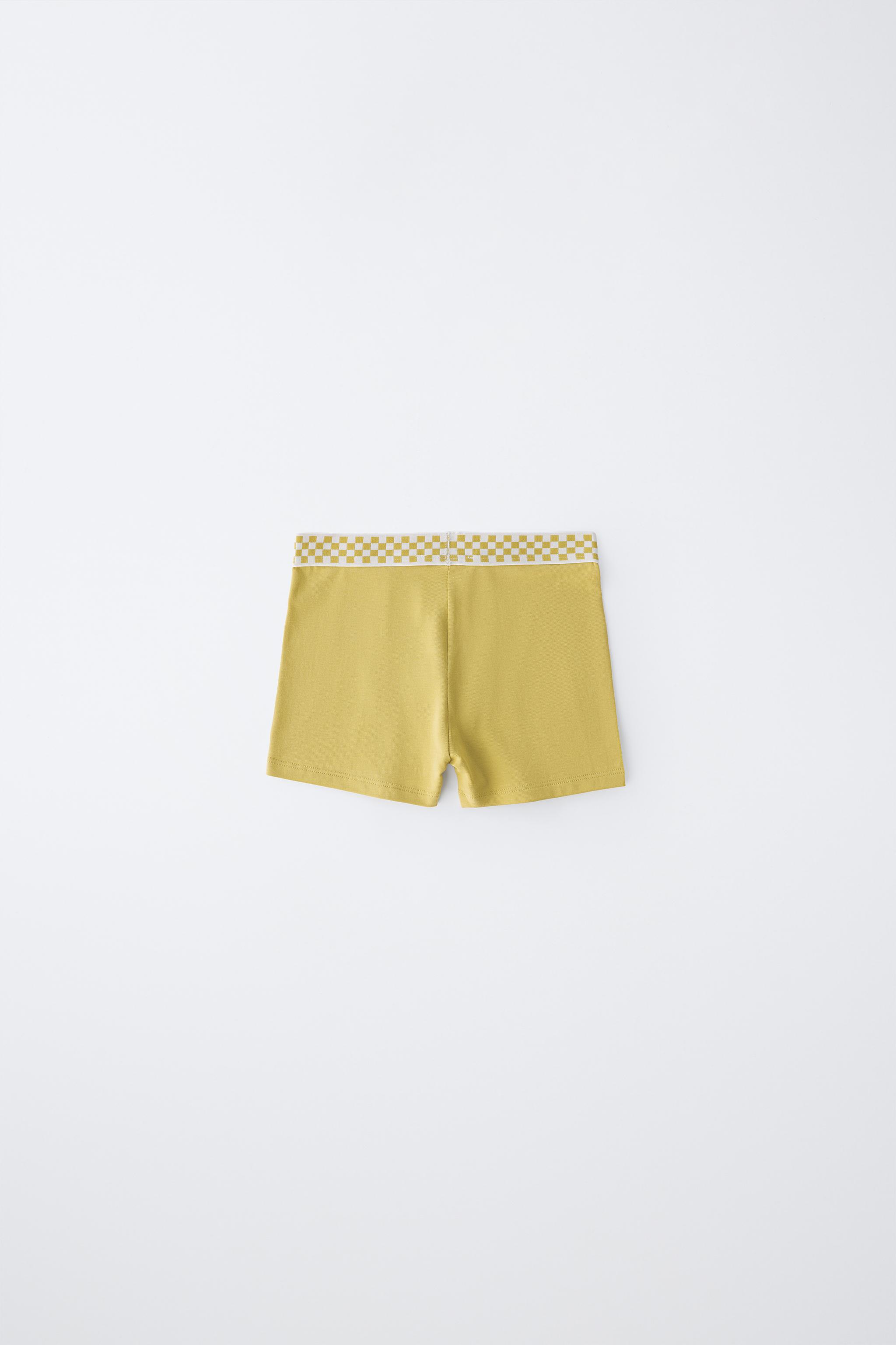 AGES 6-14 / FIVE-PACK OF CHECKERED BOXERS