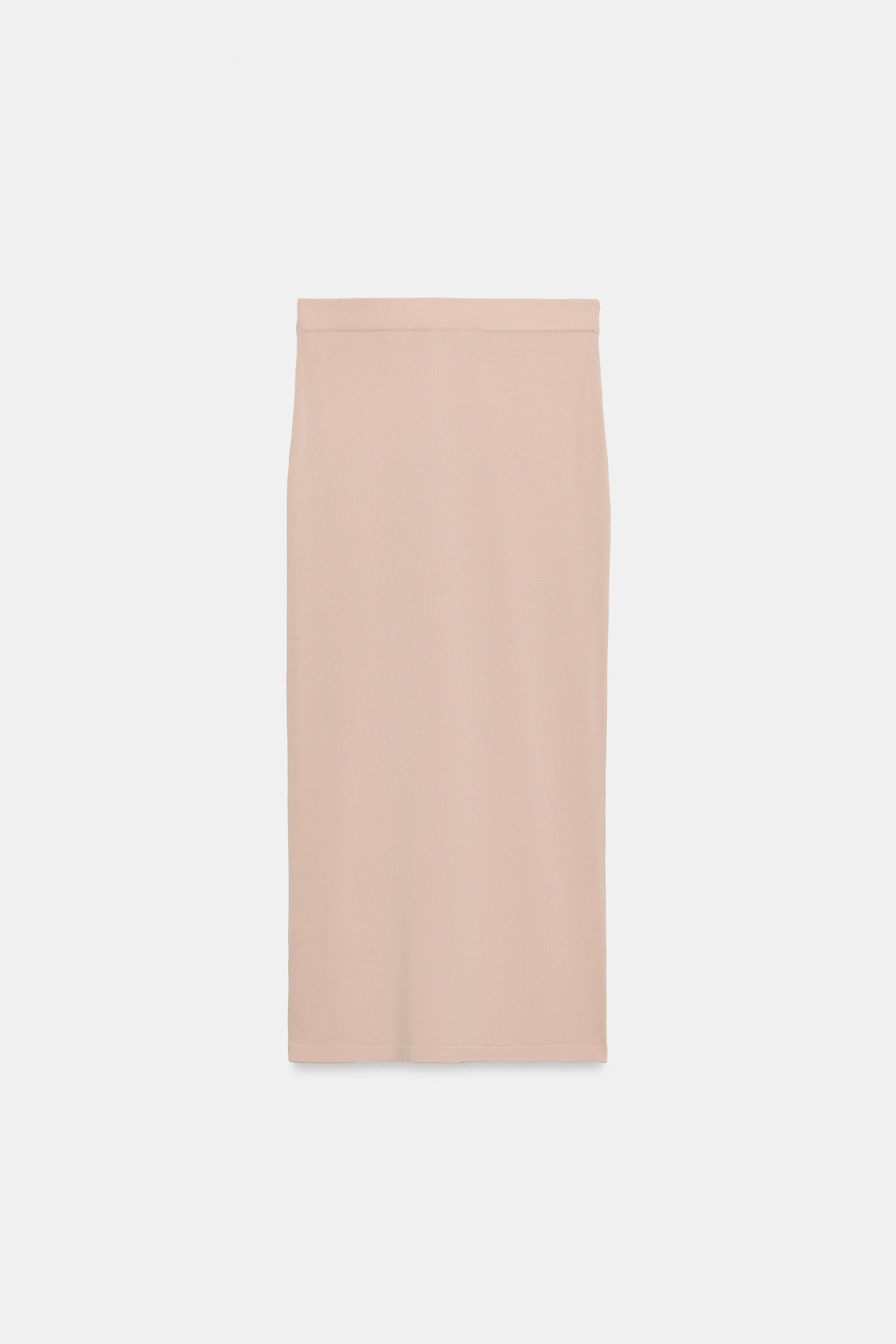 Женские юбки Zara KNIT MIDI SKIRT — фото 4