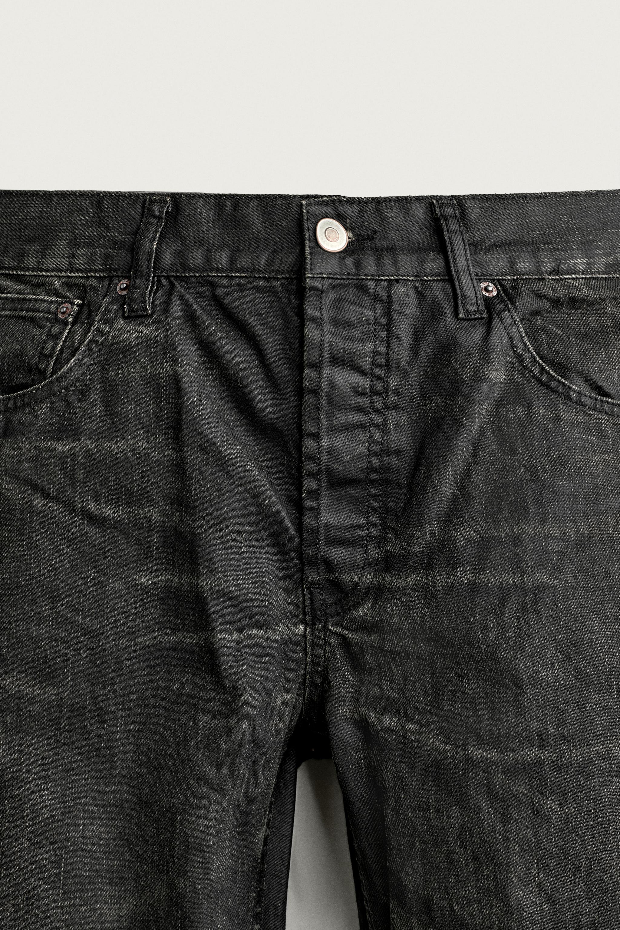 JEANS STRAIGHT FIT EFFET ENDUIT