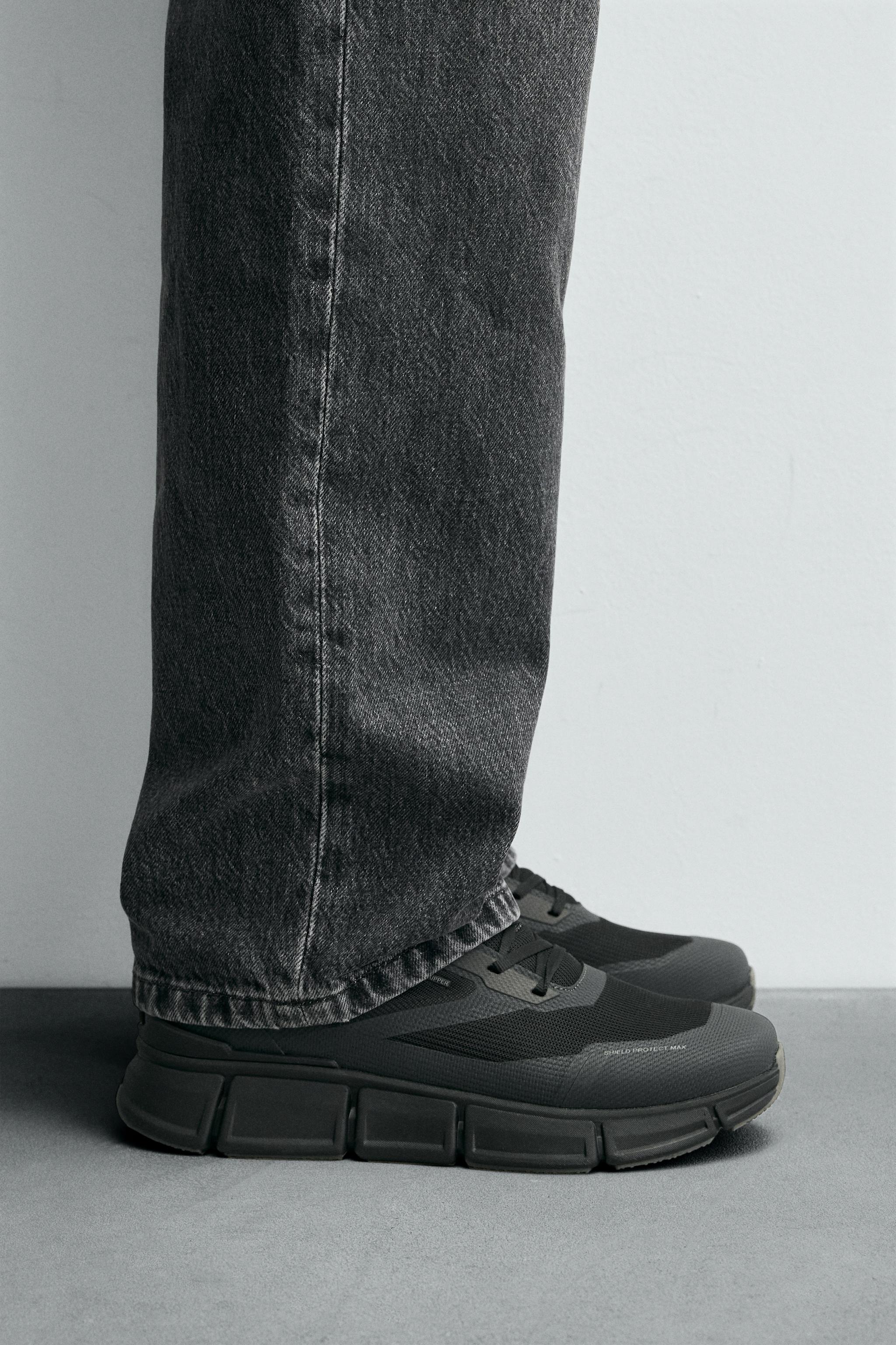 MONOCHROME TECHNICAL SNEAKERS - Black | ZARA United States