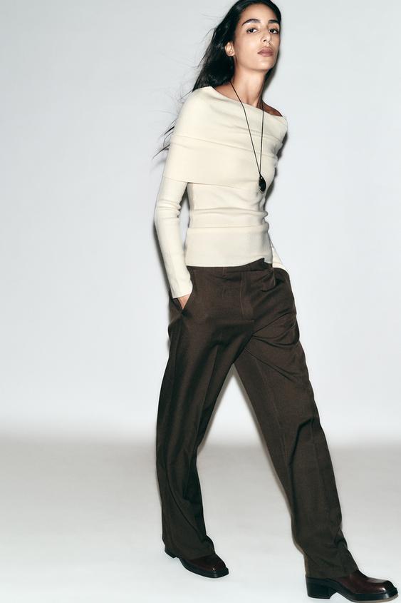 PANTALON DROIT TAILLE HAUTE