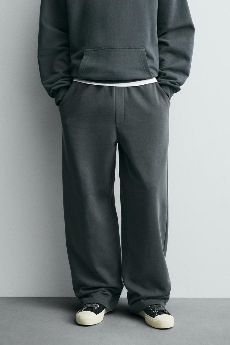 ZARA BASIC RELAXED FIT JOGGING TROUSERS