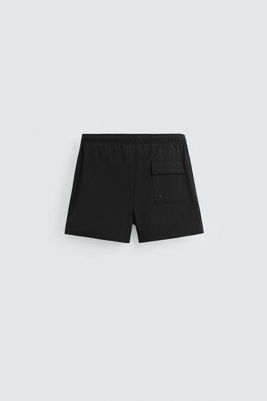 MAILLOT DE BAIN SEMI-MONTANT STRUCTURÉ - Noir de Zara - Image 1