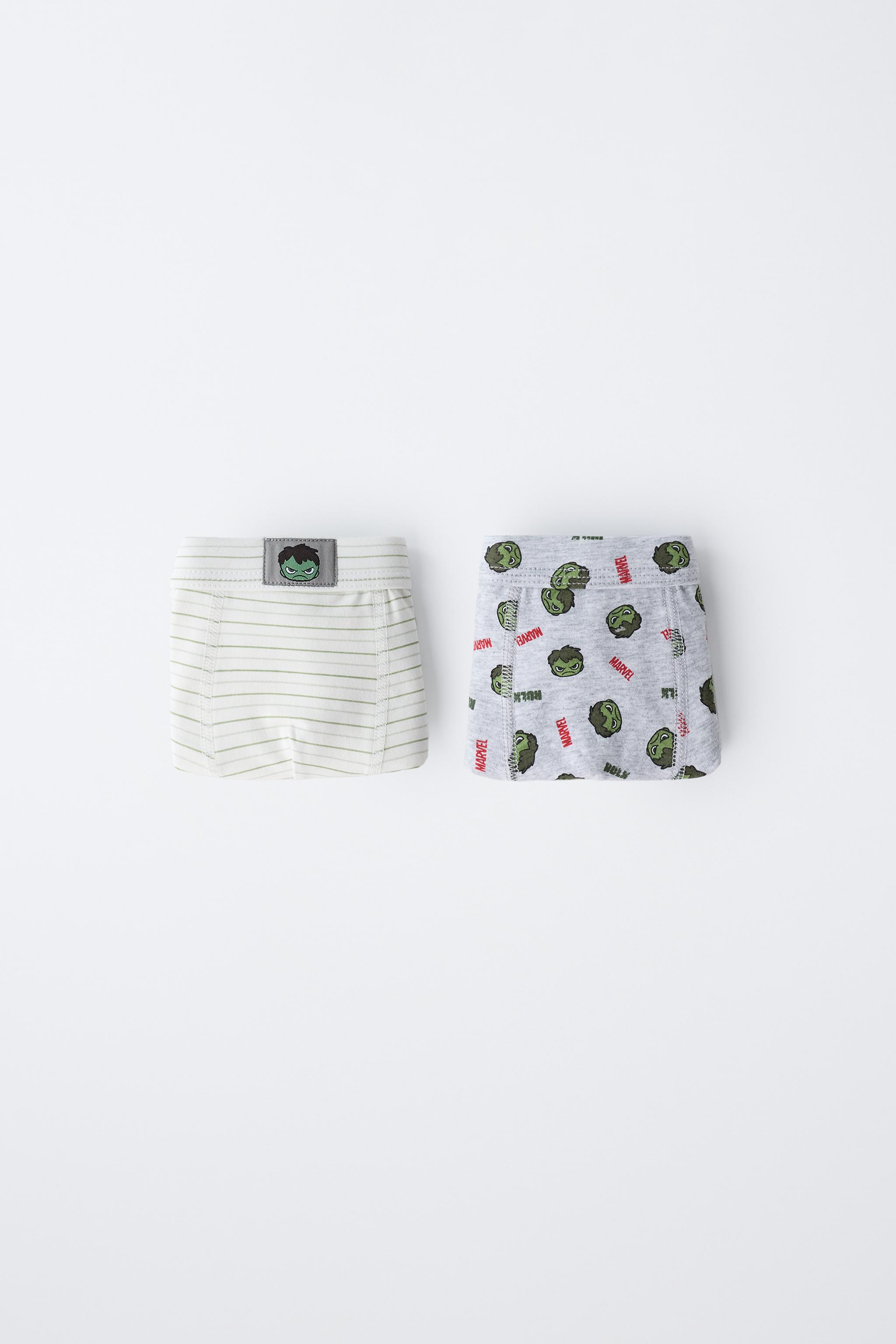 AGES 3-6 / TWO-PACK OF HULK © MARVEL BOXERS