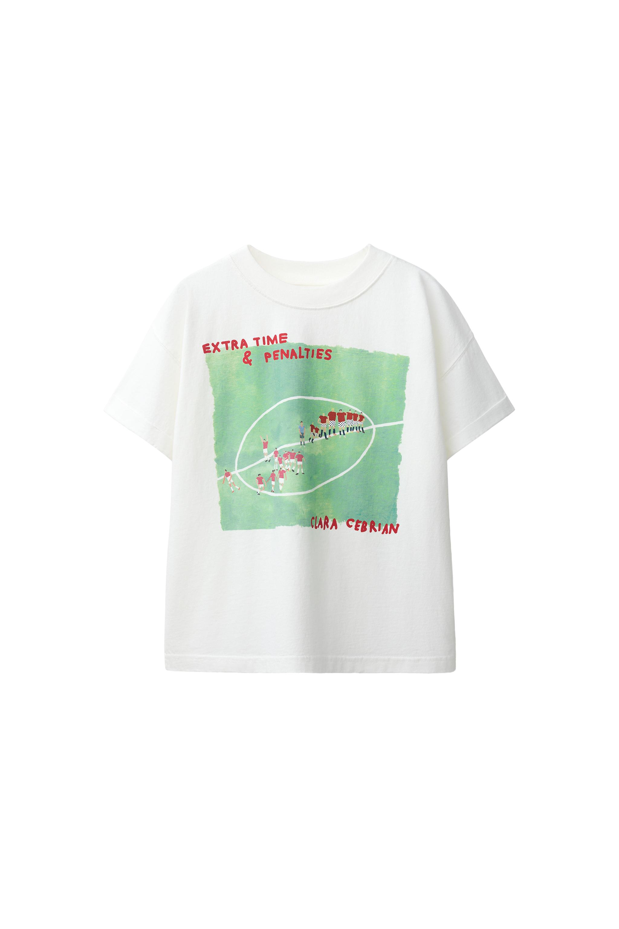 sara② CLARA CEBRIAN © PRINT T-SHIRT - White | ZARA South Africa