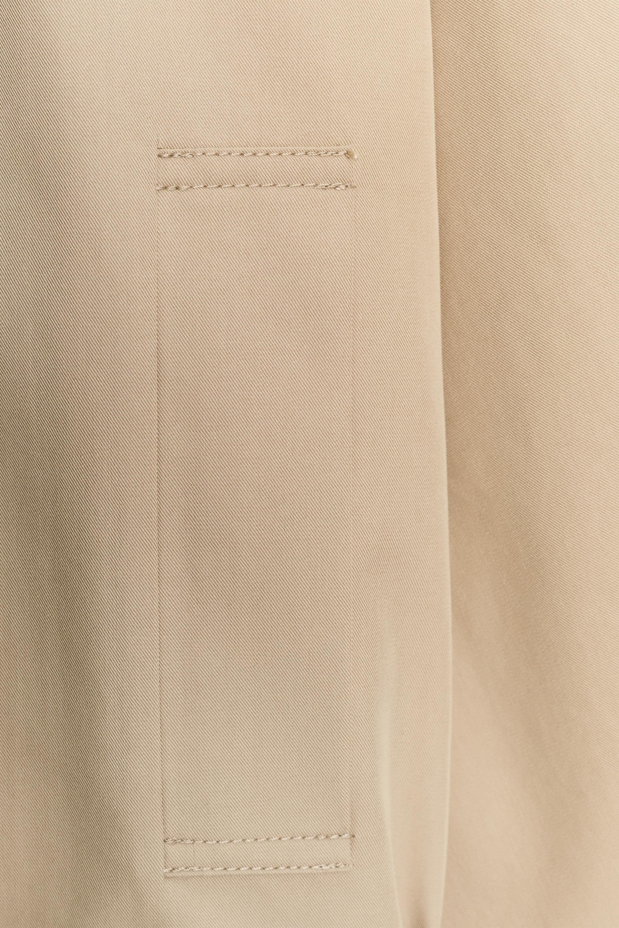 SHORT BELTED TRENCH COAT - Light tan | ZARA United States
