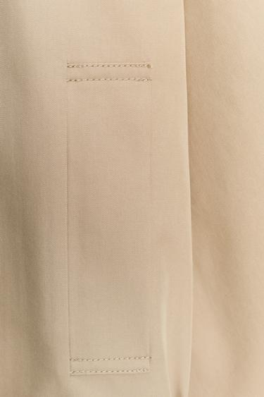 SHORT TRENCH COAT WITH BELT - Light tan by Zara - Image 5