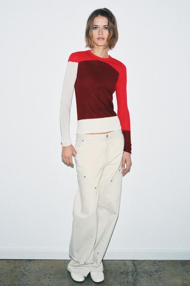 FINE KNIT WOOL BLEND JUMPER - Multicoloured by Zara - Image 0