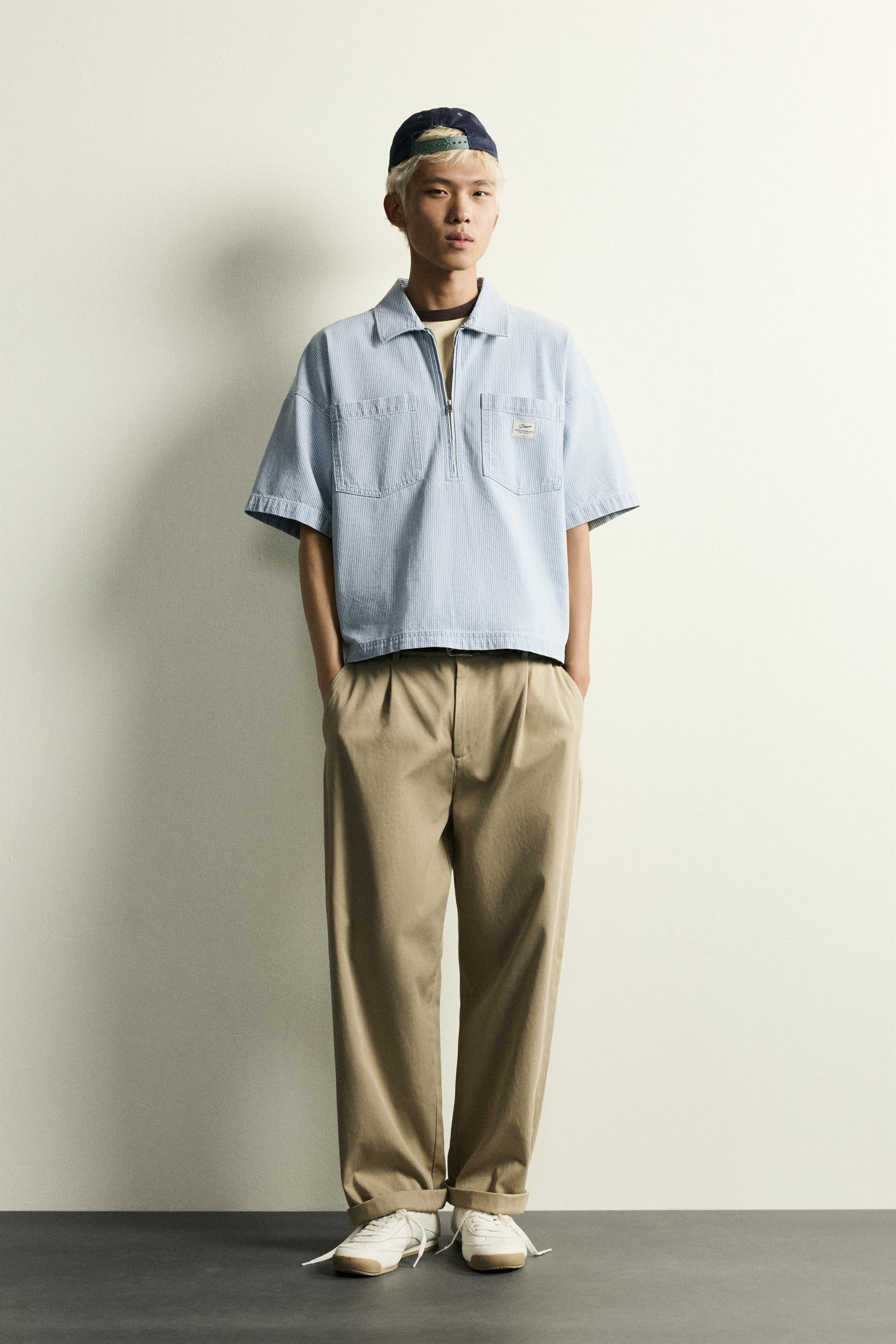 ZIP POLO SHIRT WITH POCKETS