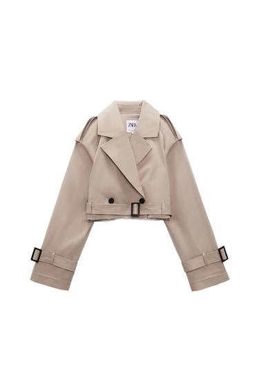 OVERSIZED CROPPED BIKER JACKET