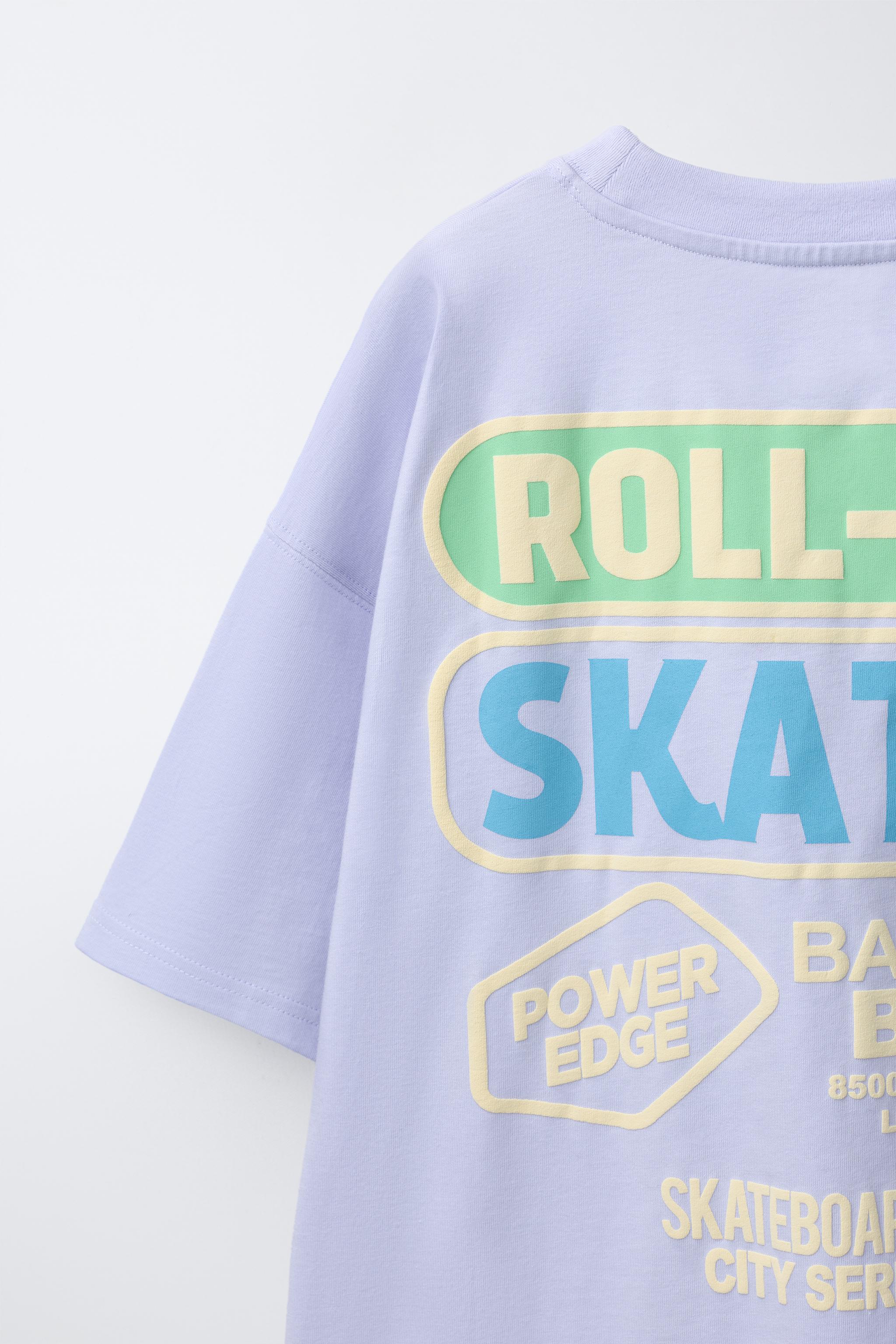 RAISED SKATE PRINT T-SHIRT