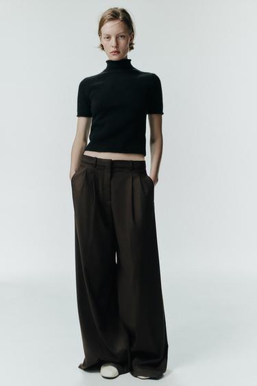 DARTED TROUSERS - Black by Zara