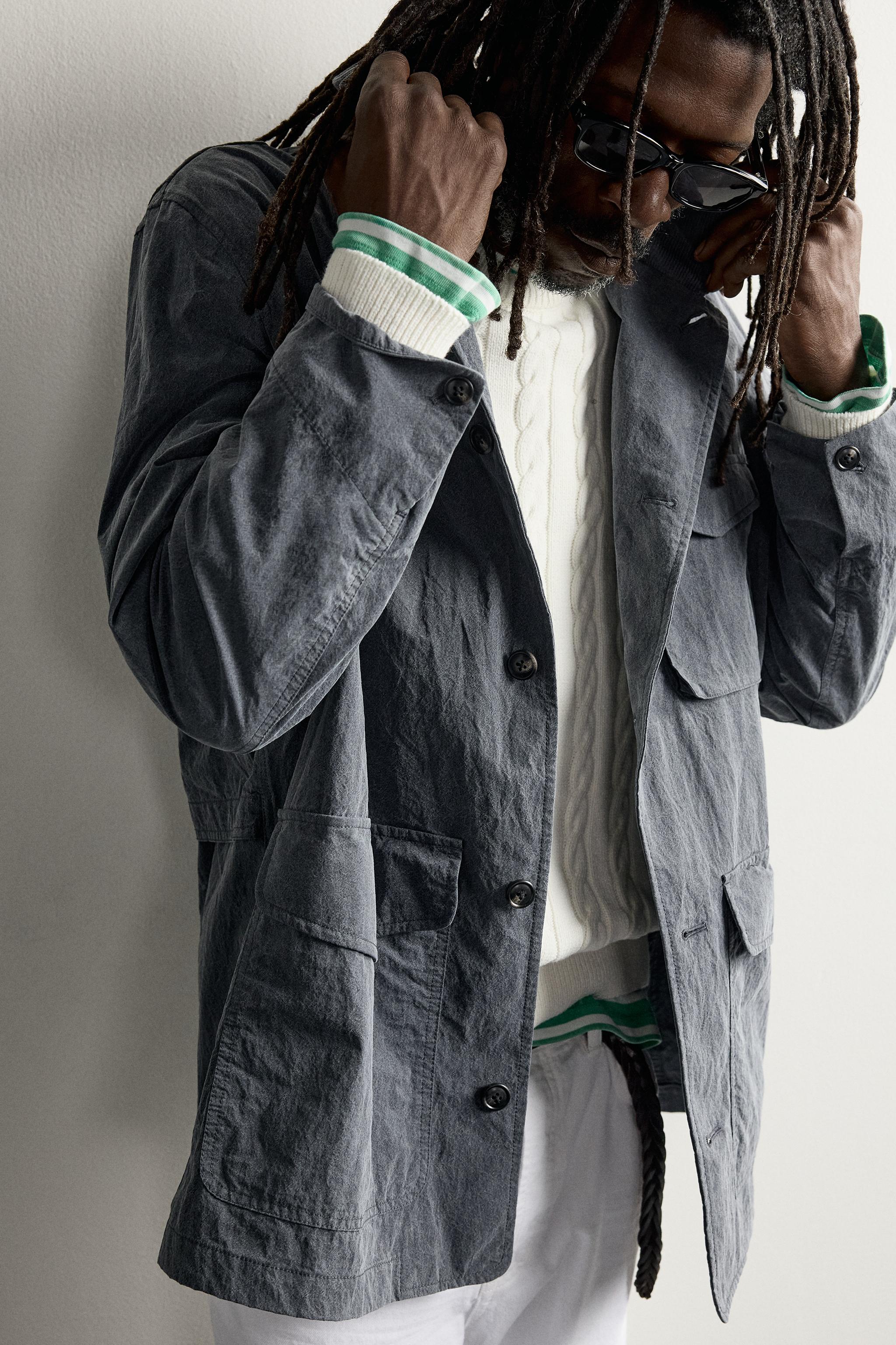 AARON LEVINE X ZARA WASHED TECHNICAL OVERSHIRT