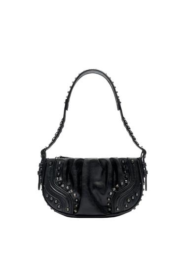 STUDDED SHOULDER BAG