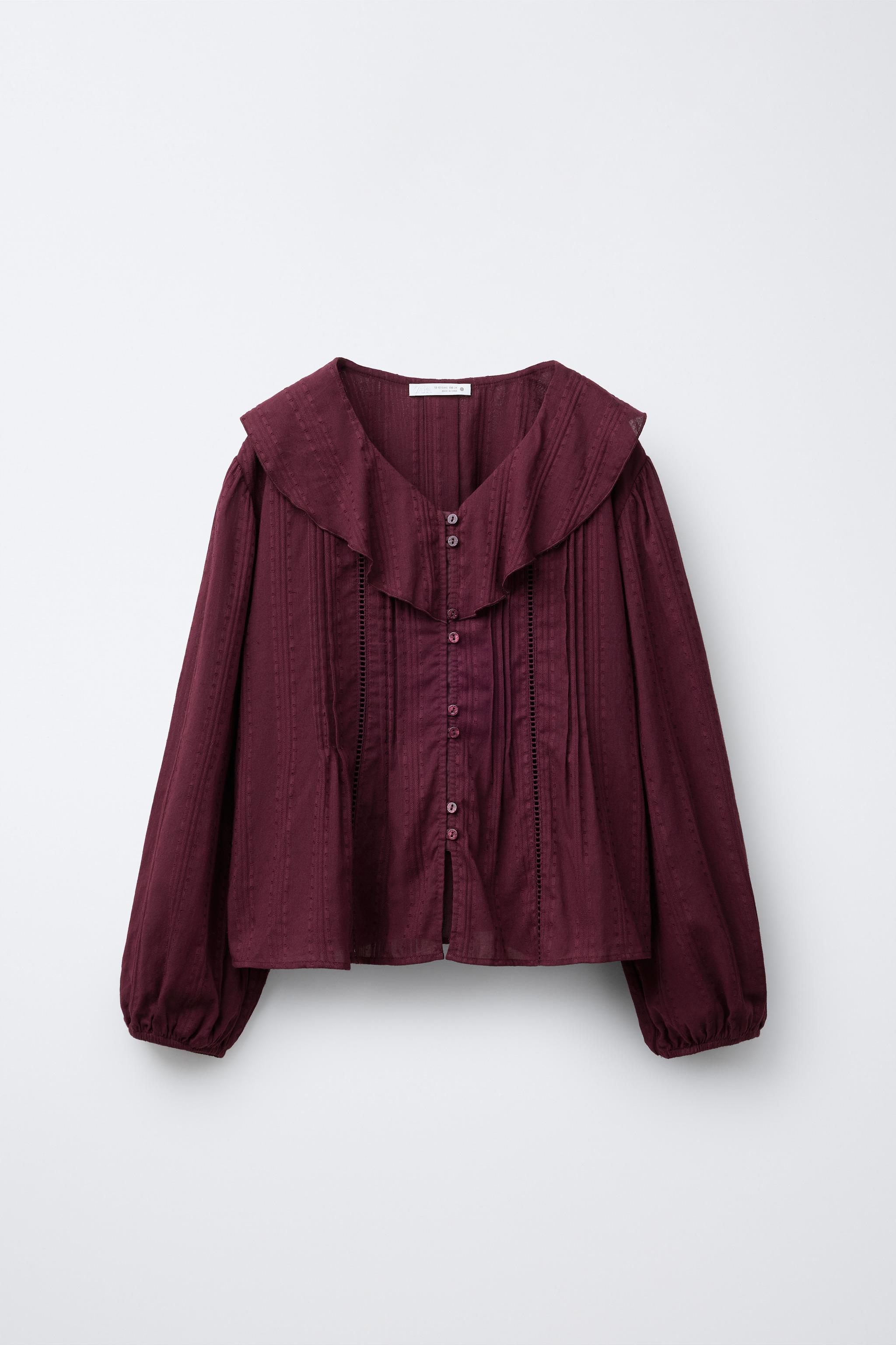 ROMANTIC RUFFLED COLLAR SHIRT