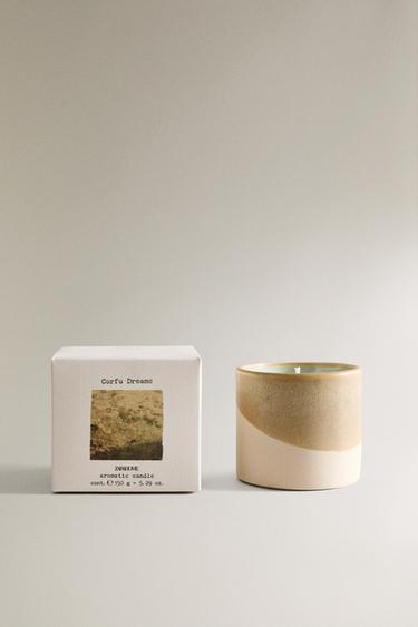 (150 G) CANDELA PROFUMATA CORFU DREAMS - Blu chiaro di Zara