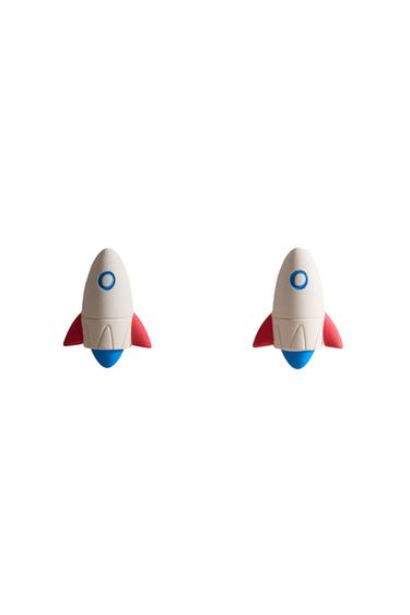 PACK OF CHILDREN'S SPACESHIP DOOR KNOBS (PACK OF 2) - متعدد الألوان الخاص بـ Zara