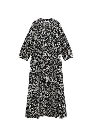 PRINTED MIDI DRESS