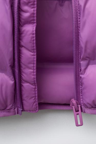 DOUDOUNE LÉGÈRE À CAPUCHE - Mauve foncé de Zara - Image 7